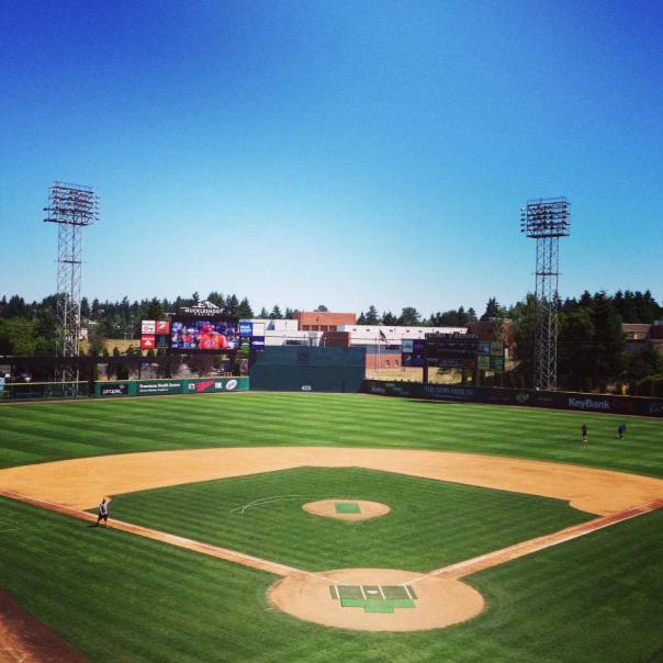 Cheney Stadium outfield